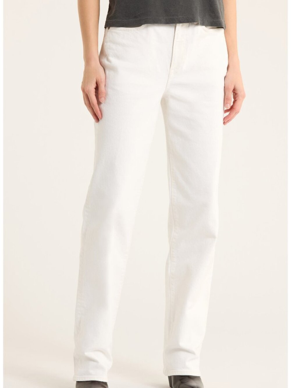 Buck Mason Rider High Rise Straight Jean in Natural Size 24